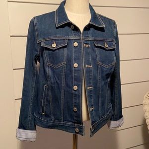 Talbots jean denim jacket with stretch